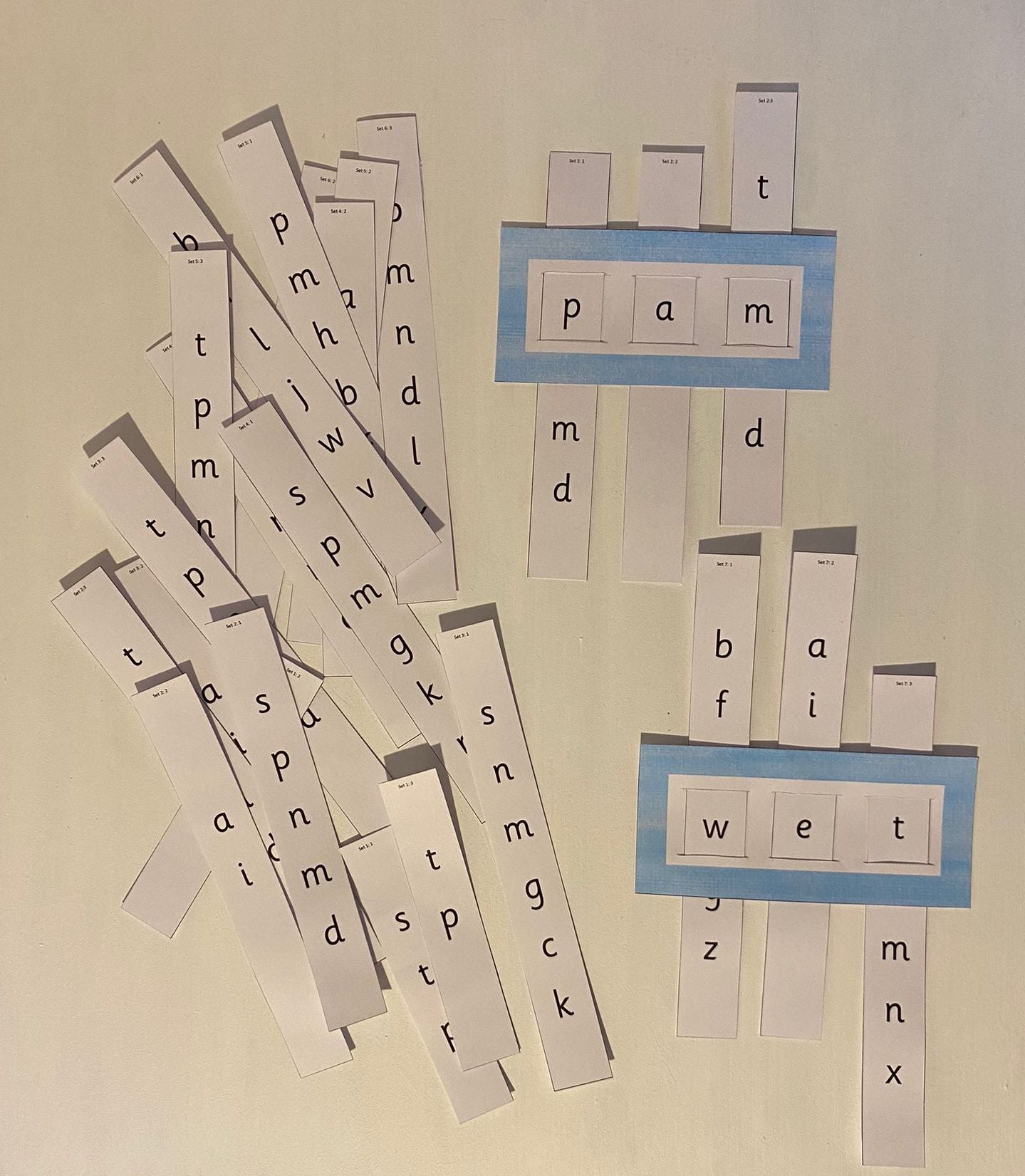 Letter Slider - Pack A