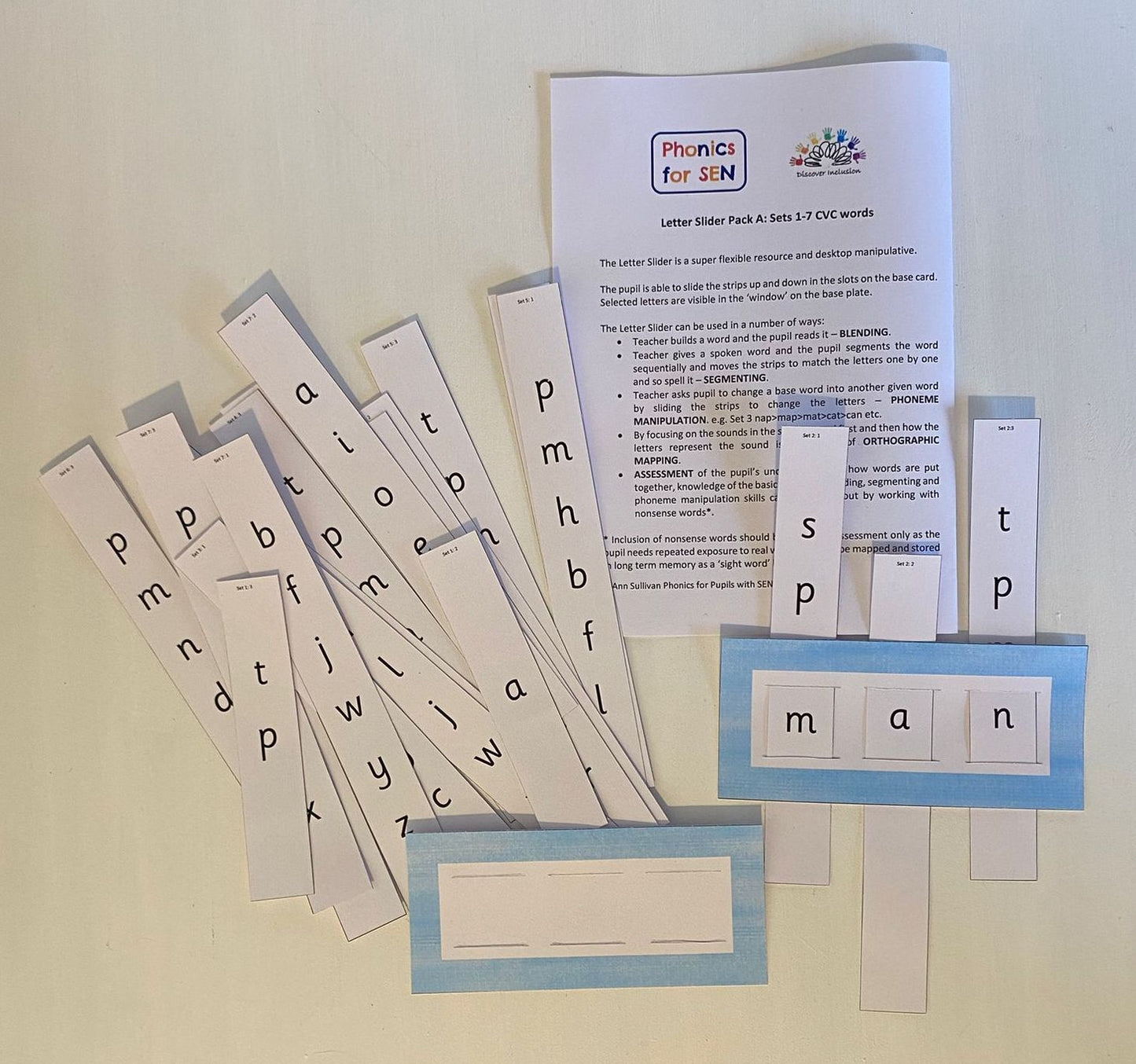 Letter Slider - Pack A
