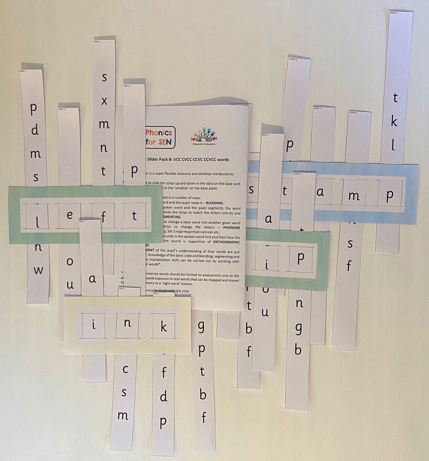 Letter Slider - Pack B