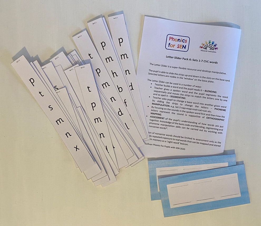 Letter Slider - Pack A – Discover Inclusion