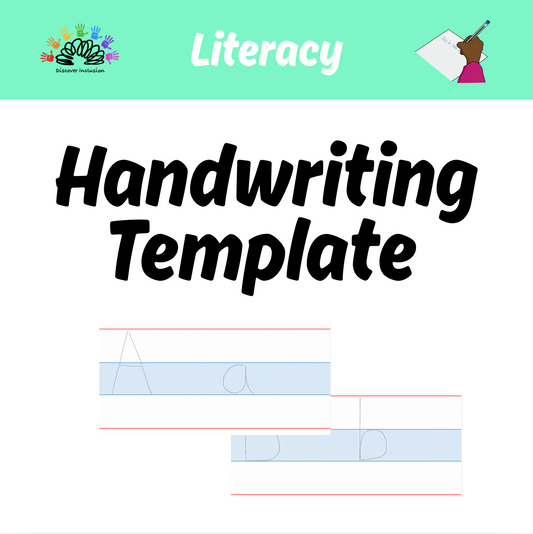 Handwriting Template - Large