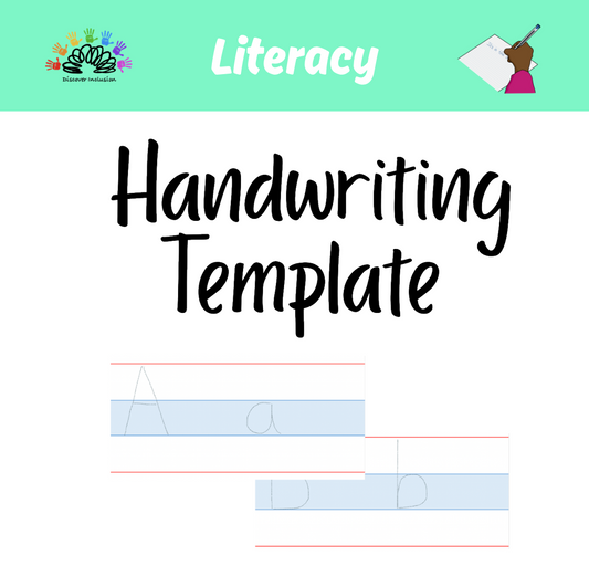 Handwriting Template - Large