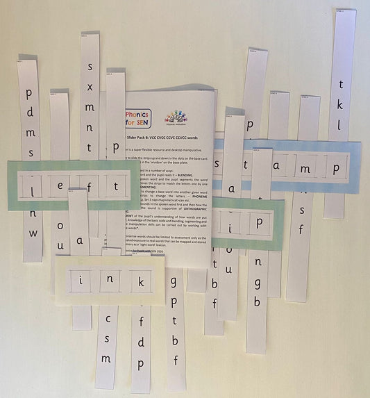 Letter Slider - Pack B